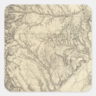 Südcolorado Quadratischer Aufkleber