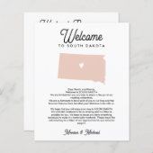 SÜDDAKOTA Begrüßungsschreiben JEDE FARBE (Vorne/Hinten)