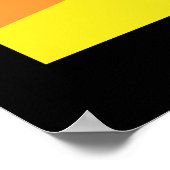 Süddakota-Farbbruch Poster (Ecke)