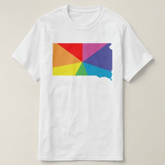 Süddakota-Farbbruch T-Shirt (Design vorne)