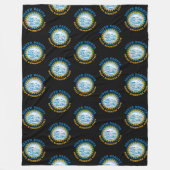 SÜDDAKOTA MOUNT RUSHMORE STAAT FLAG FLEECEDECKE (Vorderseite)