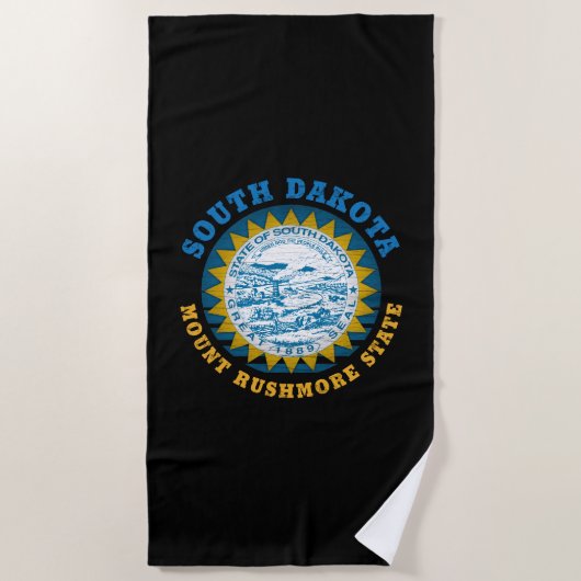 SÜDDAKOTA MOUNT RUSHMORE STAAT FLAG STRANDTUCH (Vorderseite)