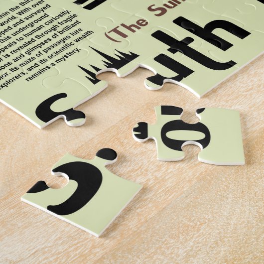 Süddakota National Parks Infografik Karte Puzzle (Seite)