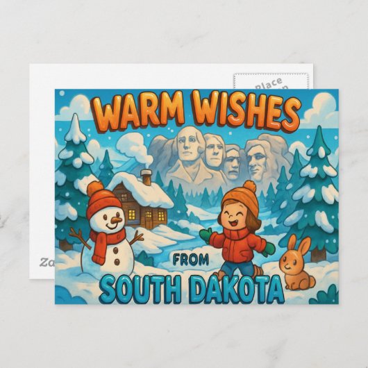 SÜDDAKOTA Postkarte (Vorne/Hinten)