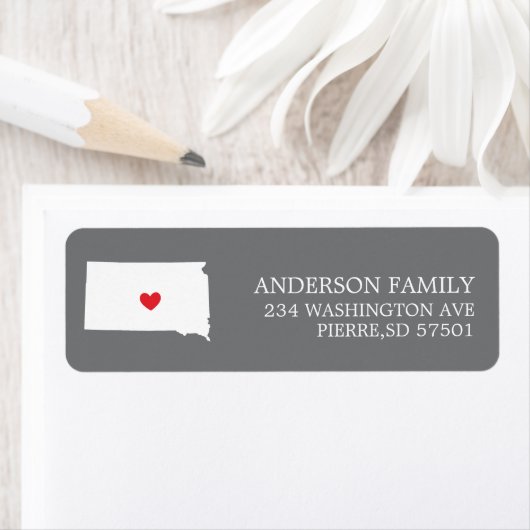 SÜDDAKOTA-Staat | Rücksendekennzeichen verschieben (Insitu)