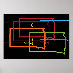 Süddakota Stolz verschwinden Poster