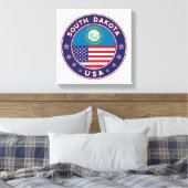 Süddakota, Süddakota-Poster, Leinwand (Insitu (Schlafzimmer))