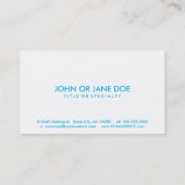 Süddakota Visitenkarte (Rückseite)