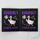 Suddenly a soccer expert dankeskarte (Innenseite)