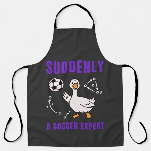 Suddenly a soccer expert schürze (Vorderseite)