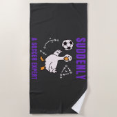 Suddenly a soccer expert strandtuch (Vorderseite)