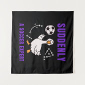 Suddenly a soccer expert wandteppich (Vorderseite (Horizontal))