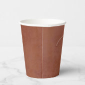 Süde Terracotta Texture Exotic Moderne Chefs Pappbecher (Rechts)