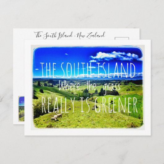 Süden Postkarte (Vorne/Hinten)