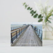Südende Pier-Ansicht Postkarte (Stehend Vorderseite)