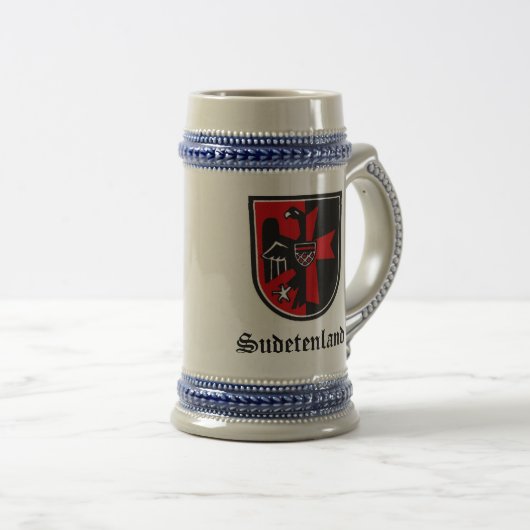 Sudetenland Stein Bierglas (VorderseiteRechts)
