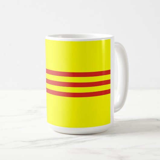 Südethnische Flagge vietnams Kaffeetasse (VorderseiteRechts)