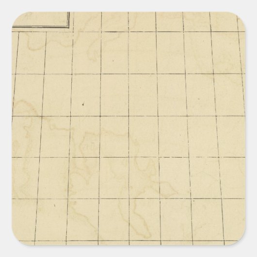 Südeuropa Quadratischer Aufkleber (Vorderseite)