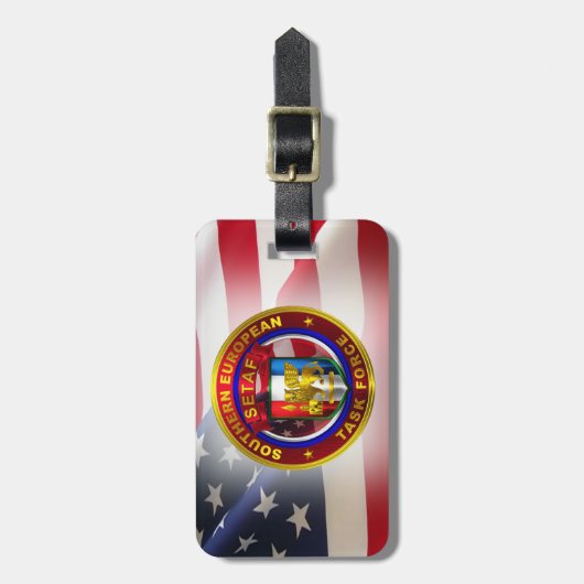 Südeuropäische Task Force (SETAF) Gepäckanhänger (Vorderseite vertikal)