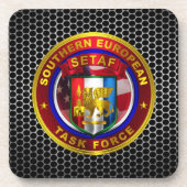 Südeuropäische Task Force (SETAF) Getränkeuntersetzer (Vorderseite)