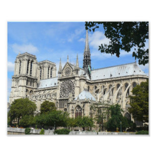 Südfassade, Notre Dame-Kathedrale, Paris, Fotodruck