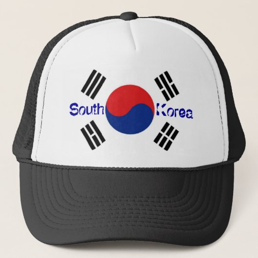Südflaggenandenkenhut koreas koreanischer truckerkappe (Vorderseite)