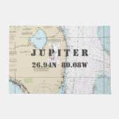 Südflorida Latitude Längengrad nautisches Boot Fußmatte (Vorderseite)