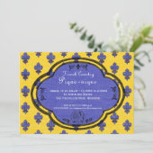 Südfranzösische provenzalische Party Einladung (Stehend Vorderseite)