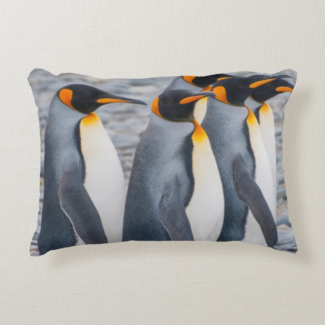 Südgeorgien. Königspinguine Dekokissen (Vorderseite)