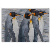 Südgeorgien. Königspinguine Schneidebrett (Vorderseite)