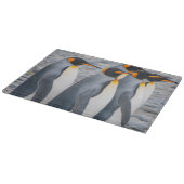 Südgeorgien. Königspinguine Schneidebrett (Ecke)
