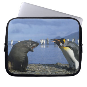 Südgeorgien, St. Andrews Bay, König Laptopschutzhülle