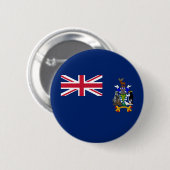 Südgeorgien und die Südlichen Sandwichinseln Flagg Button (Vorne & Hinten)