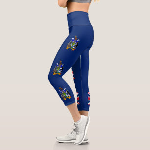 Südgeorgien und die Südlichen Sandwichinseln-Flagg Capri Leggings