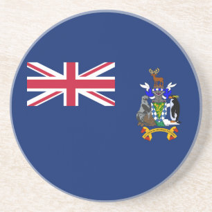 Südgeorgien und die Südlichen Sandwichinseln Flagg Getränkeuntersetzer