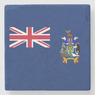 Südgeorgien und die Südlichen Sandwichinseln-Flagg Steinuntersetzer