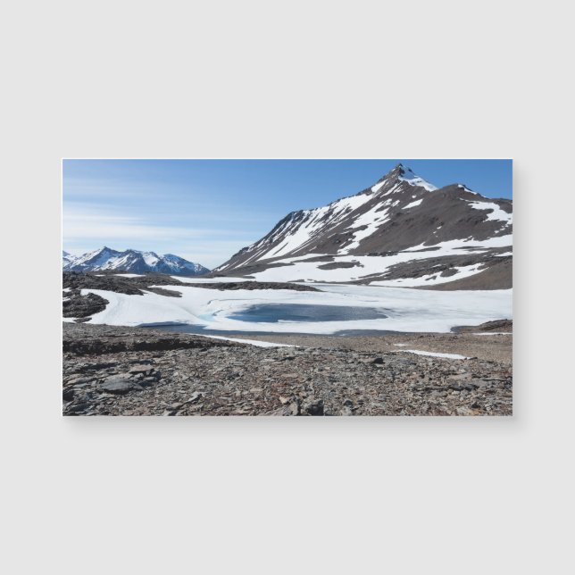 Südgeorgische Landschaft Magnetkarte (Vorderseite)