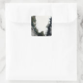 Südgrönland Quadratischer Aufkleber (Tasche)