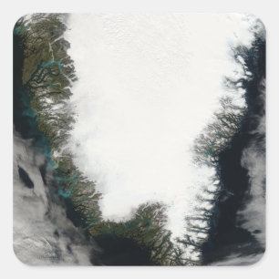 Südgrönland Quadratischer Aufkleber