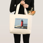 Südhafen-Leuchtturm Jumbo Stoffbeutel (Vorderseite (Produkt))