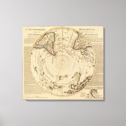 Südhalbkugel 2 leinwanddruck (Vorderseite)