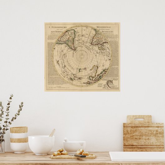 Südhalbkugel 4 poster (Küche)