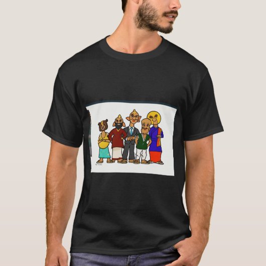 Südindisches Erbe: Maskierte Wunder T-Shirt (Vorderseite)