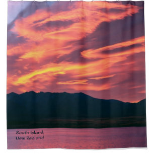 Südinsel Neuseeland Duschvorhang