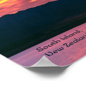 Südinsel Neuseeland Poster (Ecke)