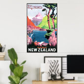 Südinsel Neuseeland Poster (Heimbüro)