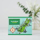 Südinsel Neuseeland Postkarte (Stehend Vorderseite)