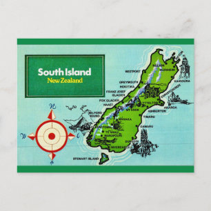 Südinsel Neuseeland Postkarte