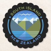 SÜDINSEL NEUSEELAND UNTERSETZER (Vorderseite)