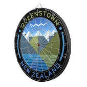 SÜDINSEL QUEENSTOWN NEUSEELAND DARTBOARD DARTSCHEIBE (Vorderseite rechts)